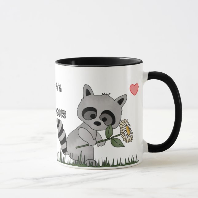 Raccoonkärlek Mugg (Höger)