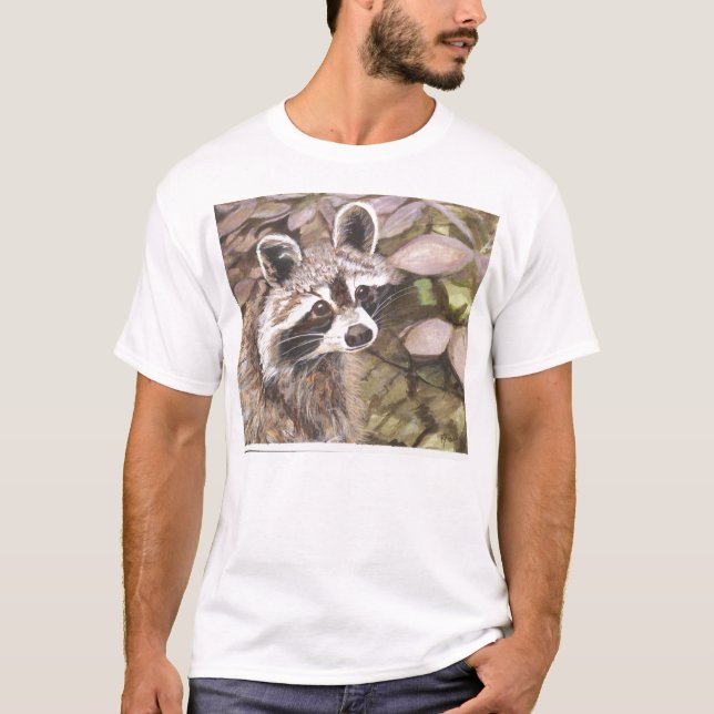 Raccoonnattskjorta Tee Shirt (Framsida)