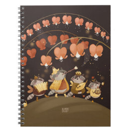 Raccoons botaniska Secrets Spiral fotopatbok Anteckningsbok