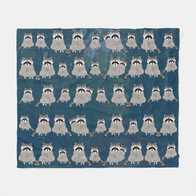Raccoons Fleece Blanket (Framsidan (Horisontell))