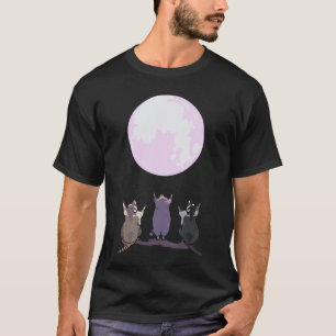 Raccoons Howl vid Måne tre Varger Parody - Cu T Shirt