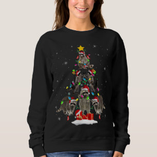 Raccoons Julgran Funny Santa Raccoon Älskare T Shirt