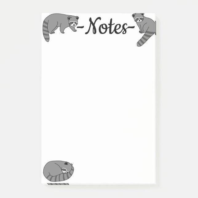 Raccoons Post-it Block (Framsida)