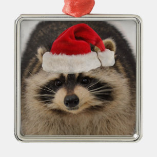 Raccoonsanta prydnad julgransprydnad metall