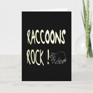 Raccoonssten! Hälsningkort Kort