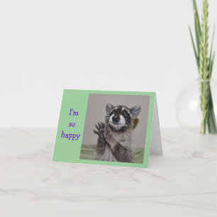 Raccoontack Notecard Tack Kort