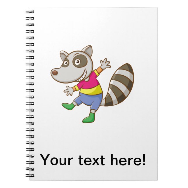 Raccoontecknad Anteckningsbok (Framsidan)