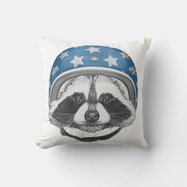 Raccoonvåghals Kudde (Framsida)
