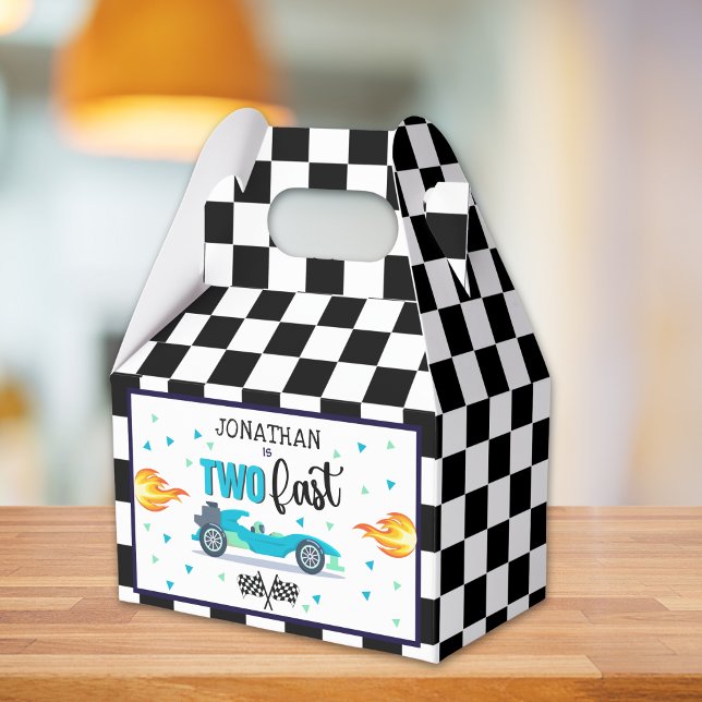 Race Car Birthday 2nd Party for Boys Presentaskar (Skapare uppladdad)