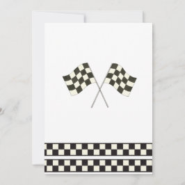 Race Car Birthday Invitation Inbjudningar