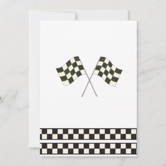 Race Car Birthday Invitation Inbjudningar
