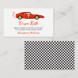 Race Car Boy Baby Shower | Little Racer Party Tilläggskort