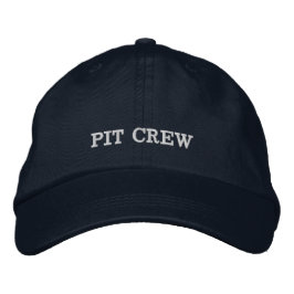 Race car födelsedag Pit Crew Broderad Keps