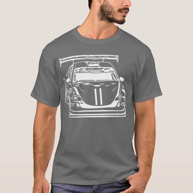 Race Car Motor Sports Powerful Cars family friend T Shirt (Framsida)