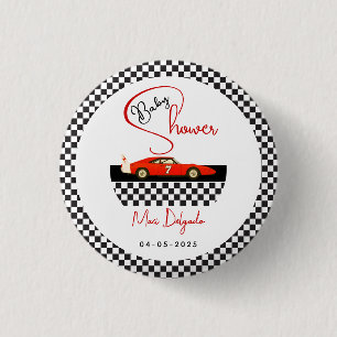 Race Car Pojke Baby Shower   Little Racer Fest Knapp