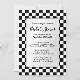 Race Car Theme Bridal Shower-inbjudan Inbjudningar