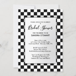 Race Car Theme Bridal Shower-inbjudan Inbjudningar
