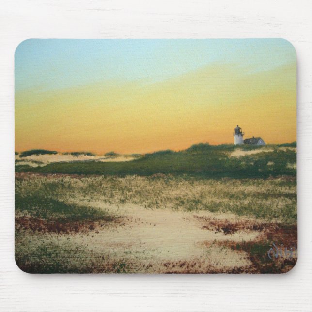 Race Point Cape Cod fyr Mousepad Musmatta (Framsidan)
