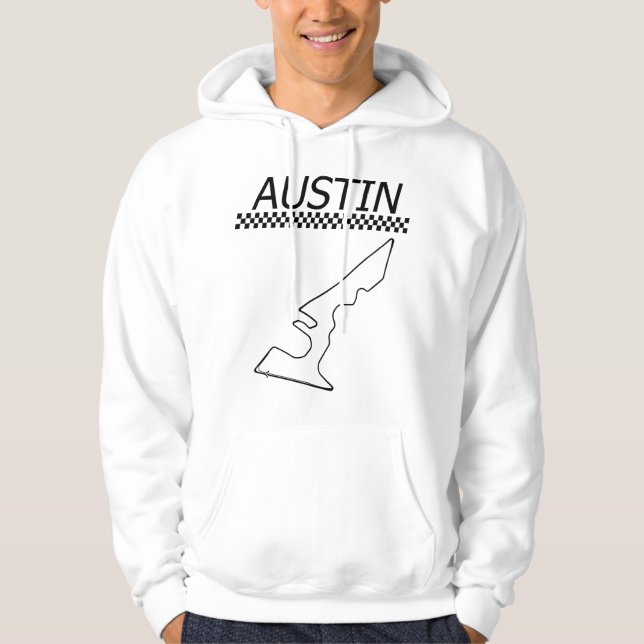Race Track in Austin Hoodie (Framsida)