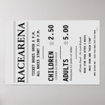 RACEARENA BILJETT BOX OFFICE BILL DANBURY FAIR 2
