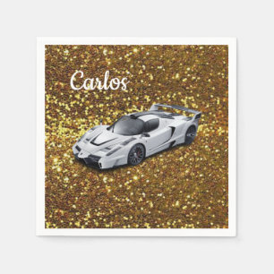 Racecar Papper Napkins Pappersservett