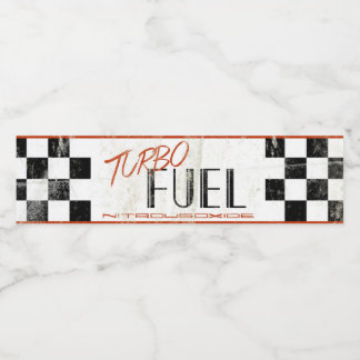 Racecar Party Vattenflaska-etikett Vattenflaskor Etikett