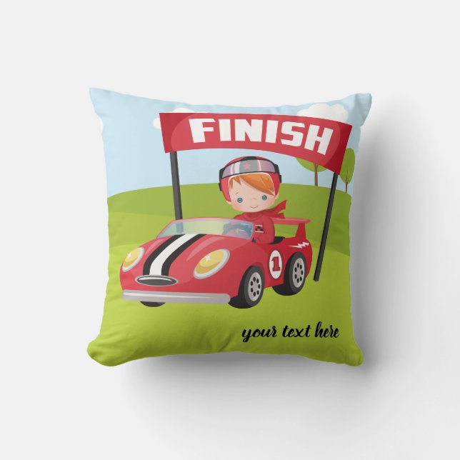 Racecar Tävla Kudde (Framsida)