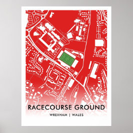 Raceccourum Ground Poster - Wrexham AFC:s hem