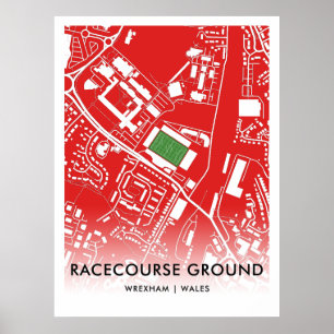 Raceccourum Ground Poster - Wrexham AFC:s hem