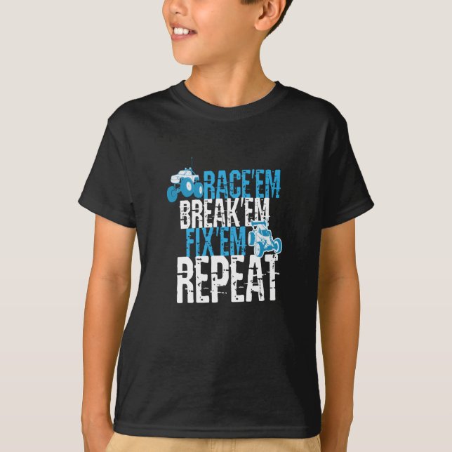 RaceEm FixEm RC-bil T Shirt (Framsida)