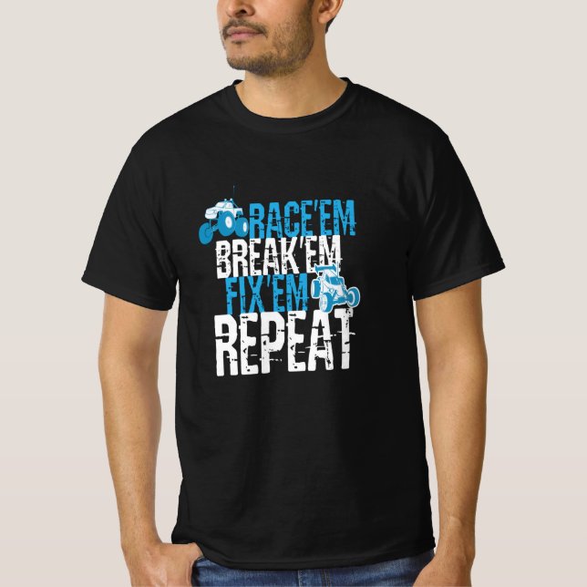 RaceEm FixEm RC-bil T Shirt (Framsida)
