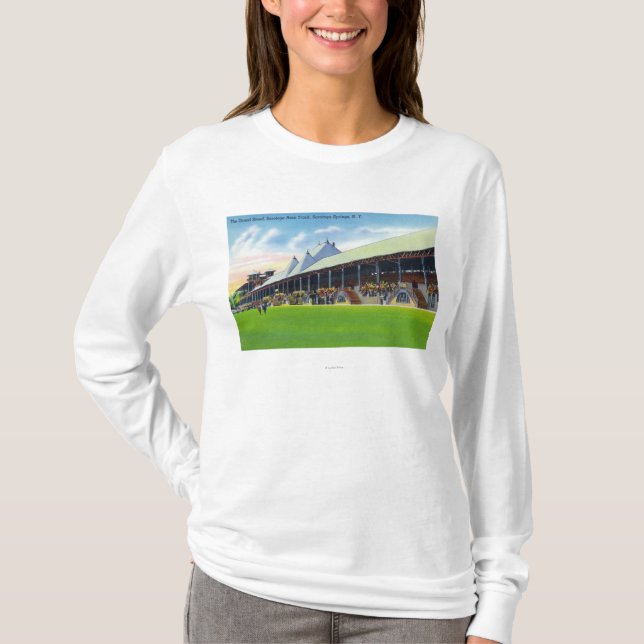 Racegrounds beskådar av det storslagna stativ på tee shirt (Framsida)