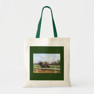 Racehorse Running Tote Bag Tygkasse
