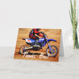Racer 4 för MotocrossSmuts-Cykel mästare Tack Kort