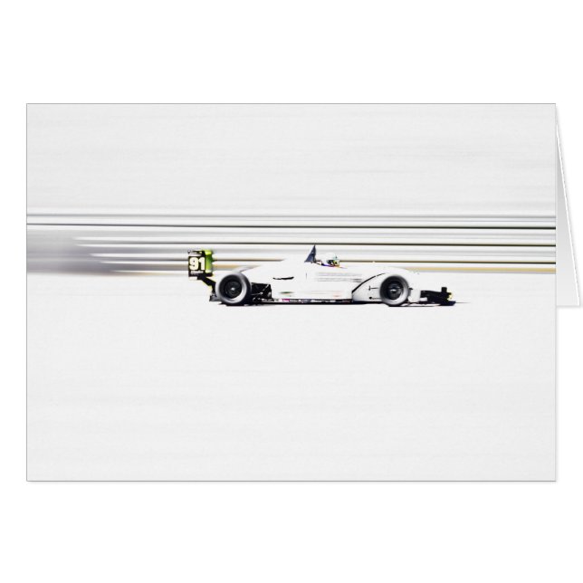 Racer 91 hälsningskort (Framsidan Horizontal)