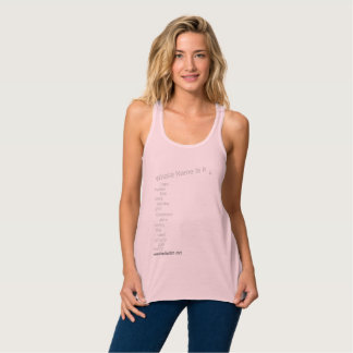 Racer back excercise Tshirt sizes Sm - 2X Linne Med Racerback