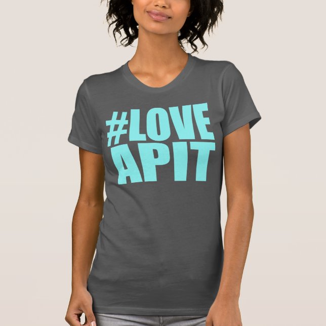 Racer för #LOVEAPITkvinnagult - ANNAN FÄRGNYTTA T Shirt (Framsida)