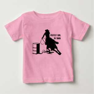 Racer för trumma för flickaTuTuCowgirl T Shirt