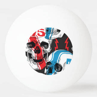 Racer Skull: Vintage Seamless Rebeljon. Pingisboll