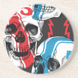 Racer Skull: Vintage Seamless Rebeljon. Underlägg