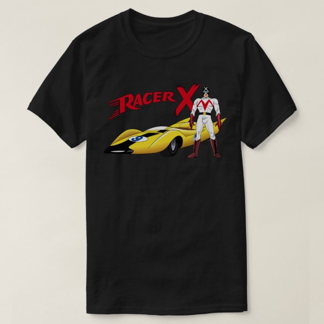 Racer X Tribute to Original 60s Speed Racer Cartoo T Shirt (Design framsida)