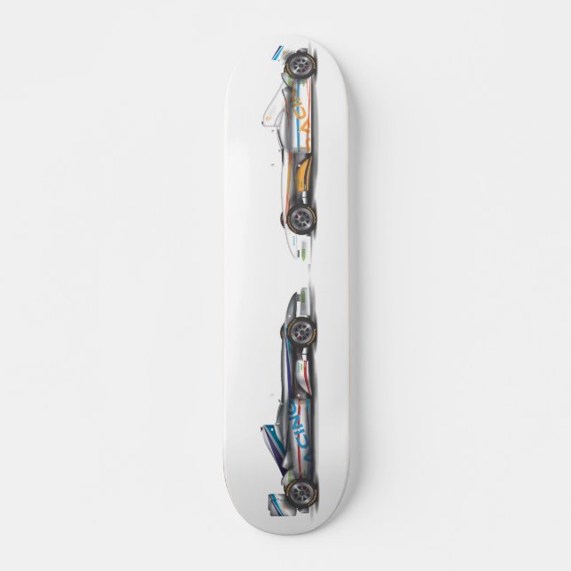 Racerbilar Skateboard Bräda 20 Cm (Framsida)