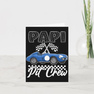 Racerbils födelsedagsfest racing familj papi grott kort