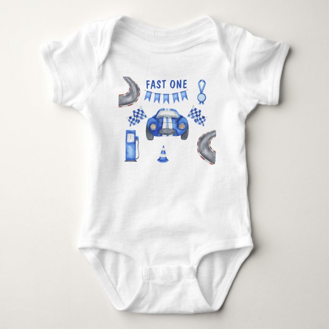 Racerbils Första Födelsedagsfest  T Shirt (Framsida)