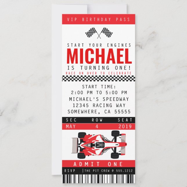 RACERBILSPARTY INBJUDAN (Framsida)