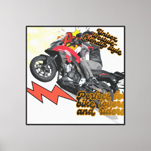 Racercykelkonst Canvastryck