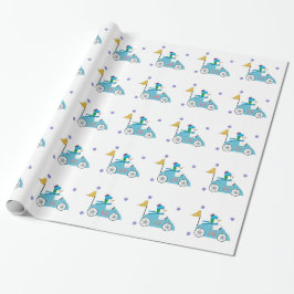 Racerköraren Snömannen Presentpapper