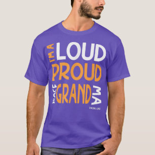 Racers Grandma.. Jag är en Loud Proud Tävling Gran T Shirt