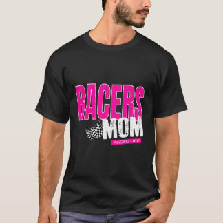 Racers Mamma Checkated Flagga Tävla Mamma T Shirt