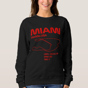 Racetrack i Miami Formel Racingbanor Sport T Shirt